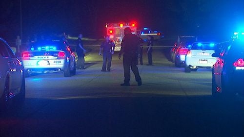 The shootout occurred Fri., Aug. 19, 2016, on Meadow Glen Parkway in Fairburn. (Credit: Channel 2 Action News)