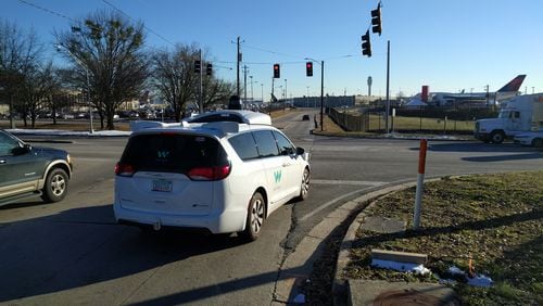 Waymo, Google parent company Alphabet’s autonomous vehicle division, has just begun mapping metro Atlanta roads. Doug Turnbull/WSB