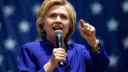 Presumptive Democratic nominee Hillary Clinton. AP/John Locher
