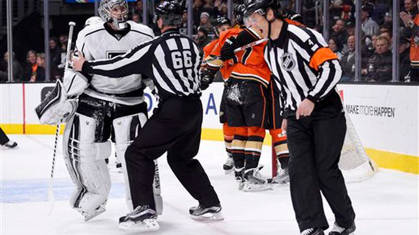 Referee Wes McCauley replaced in Game 6 after falling on ice