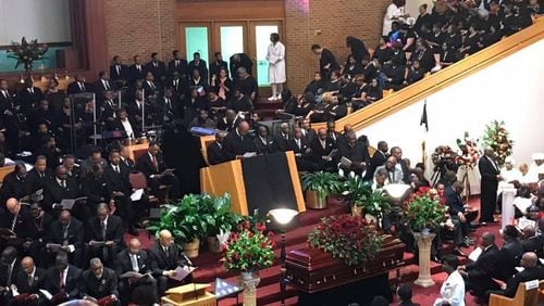 Thousands turned out Monday to celebrate the life of the Rev. Cameron Madison Alexander, pastor of Antioch Baptist Church North in Atlanta. CONTRIBUTED