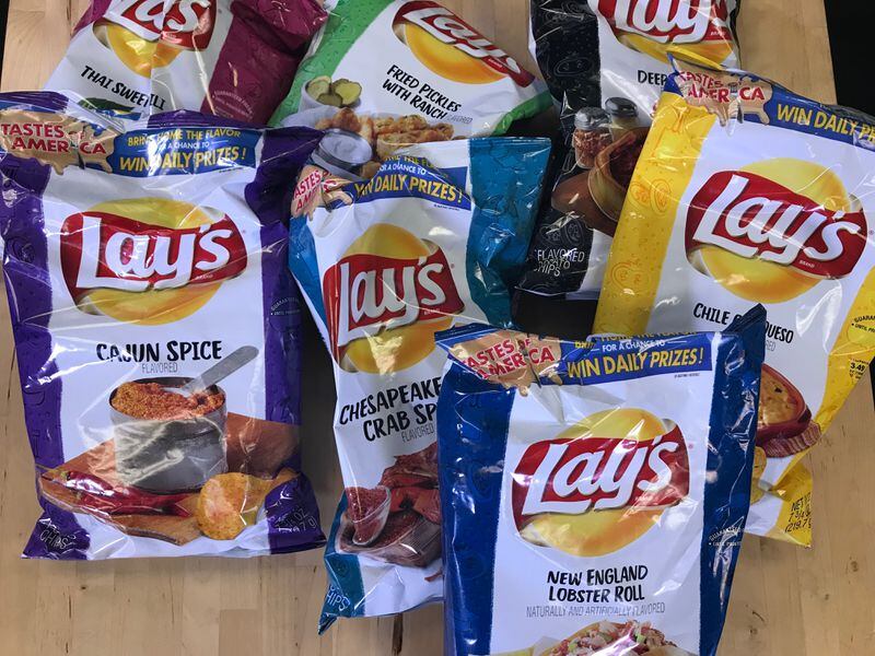 The new Tastes of America Lays potato chips.