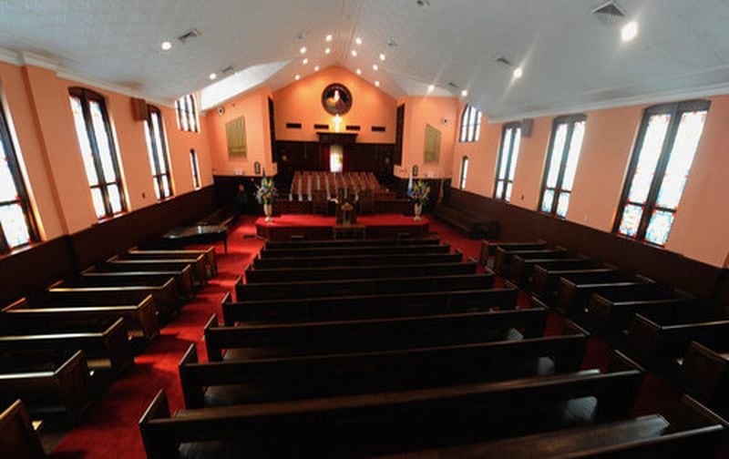 AND THE OLD SHALL BECOME NEW--The original pews were among the many items restored during the renovation of the Historic Ebenezer Baptist Church's Heritage Sanctuary shown in this photo taken Thursday, Apr 14, 2011. After 3 years of work and millions of dollars, the National Park Service will open the historic site on Friday. It closed in 2007 for a major project to restore them to their 1960s appearance.