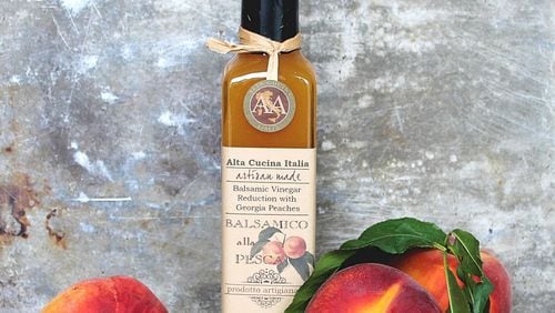 Alta Cucina Italia’s Georgia Peach Balsamic Vinegar was inspired by fresh produce from local farmers. It was a 2020 winner in the University of Georgia Flavor of Georgia competition.
Courtesy of Alta Cucina Italia