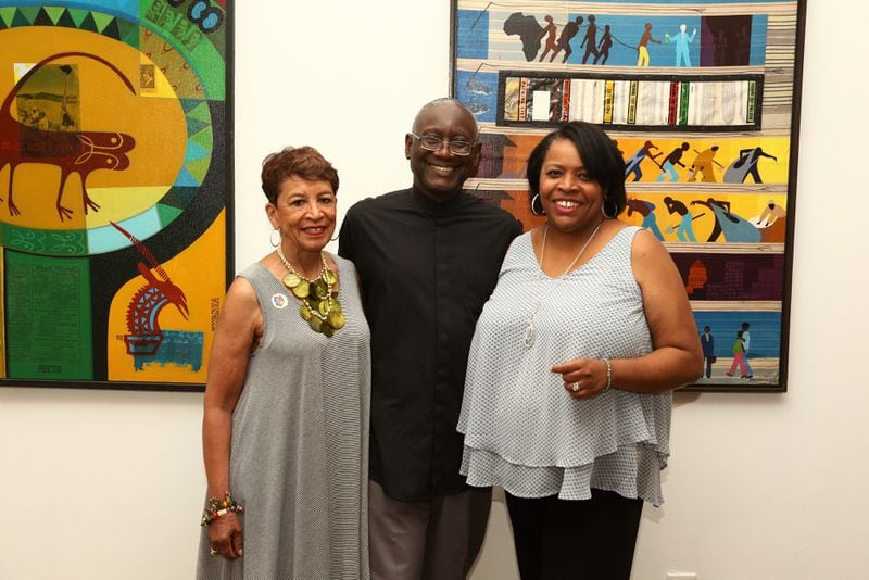 From left, Hammonds House former executive director Myrna Anderson-Fuller, longtime curator Kevin Sipp and also former executive director Leatrice Ellzy Wright are part of the museum's legacy. Photo: Courtesy of Hammond House / Leatrice Ellzy Wright