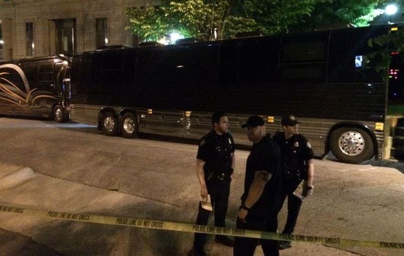 Lil Wayne’s tour buses were shot several times while driving on I-285 in Cobb County on April 26, 2015, authorities said. (Channel 2 Action News)