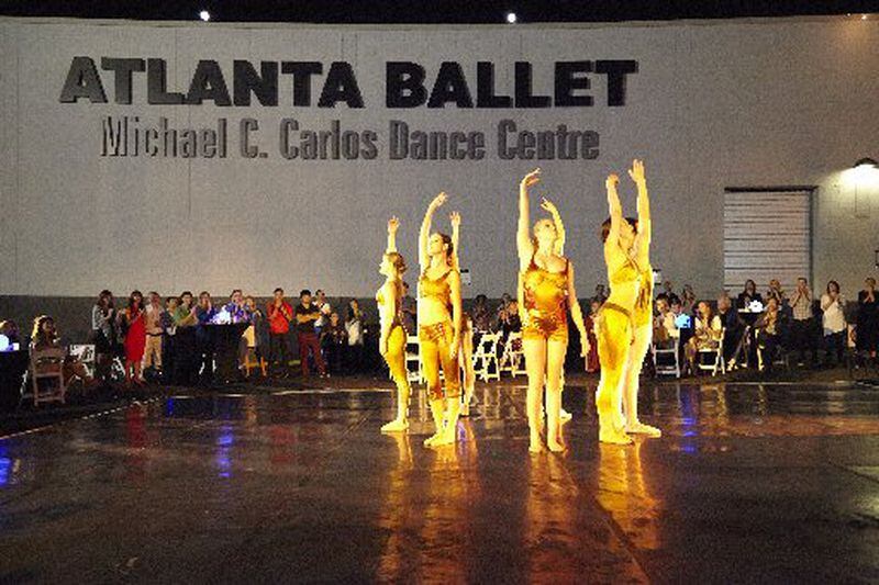 Atlanta Ballet Centre for Dance Education dancers perform outside the Michael C. Carlos Dance Centre. The Westside facilities will be open for a first-time event on Aug. 29, the Atlanta Ballet Block Party. CONTRIBUTED BY KIM KENNEY
