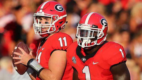 True freshman Jake Fromm (11) will make his first start at quarterback Saturday when UGA plays on the road against Notre Dame.