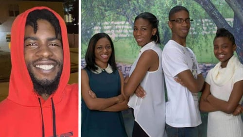 James Harris Jr. (left) was found dead Nov. 20 at an abandoned apartment on Vine Street, police said. His sisters (from left), Andreea Ayers, Jaimee Harris and Jada Harris, said James was always there for them growing up.