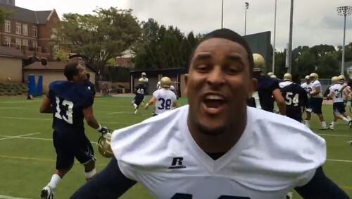Georgia Tech running back Synjyn Days has a tough running style and perhaps a portal into the future.