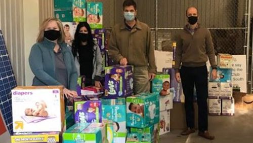 The Kiwanis Club of Marietta has held a diaper drive for donation this month to help low-income families in Cobb. (Courtesy of The Barbara Hickey Cobb Children's Fund)