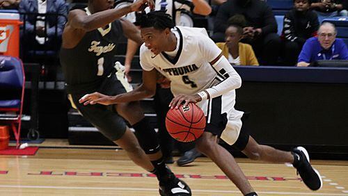 Lithonia’s Eric Gaines (No. 4) is one of the top guards in the state.