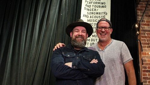 Kristian Bush (left) and Andrew Hyra have revived their '90s band Billy Pilgrim. Photo: Melissa Ruggieri/AJC