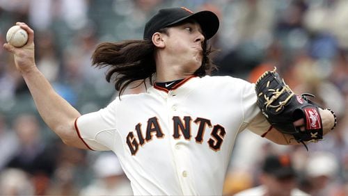 Giants pitcher Tim Lincecum, a two-time NL Cy Young Award winner, asked for $21.5 million in arbitration and was offered $17 million. Fifty-four players exchanged figures with teams on Tuesday.