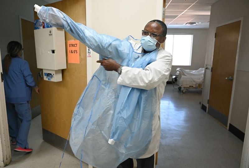 Dr. Ugo Ireh, who has homes in Decatur and Colquitt, believes it is important to help the underserved at Miller County Hospital. "There is a need here," he says. (Hyosub Shin / Hyosub.Shin@ajc.com)
