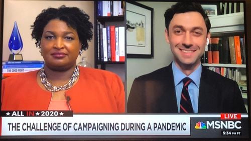 Stacey Abrams and Jon Ossoff