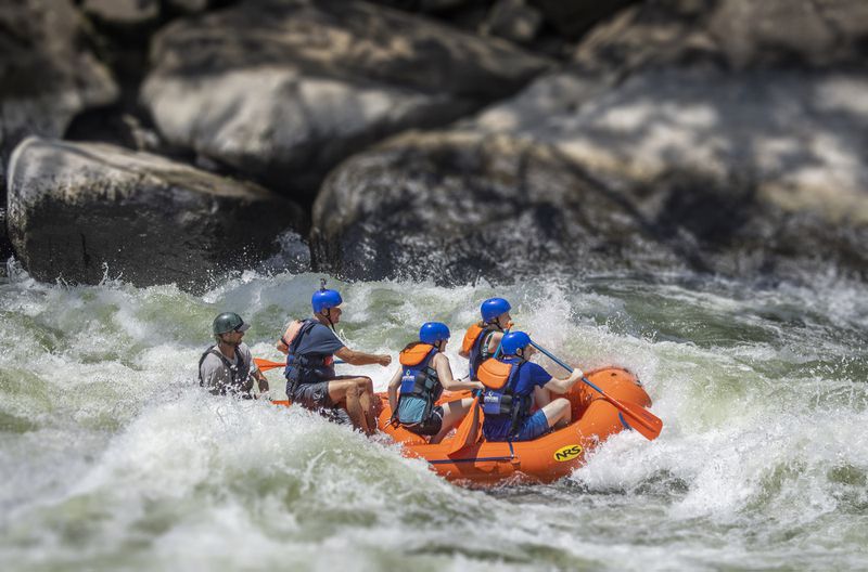 River rafting trips on the New River range from mild to wild. 
Courtesy of Adventures on the Gorge.