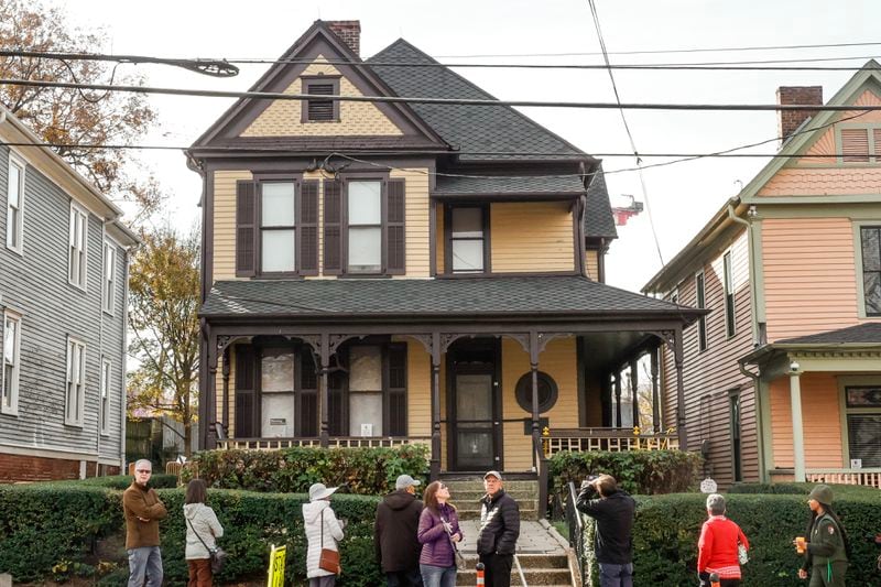 The historic home sits just off Auburn Avenue and attracts thousands of visitors each year.