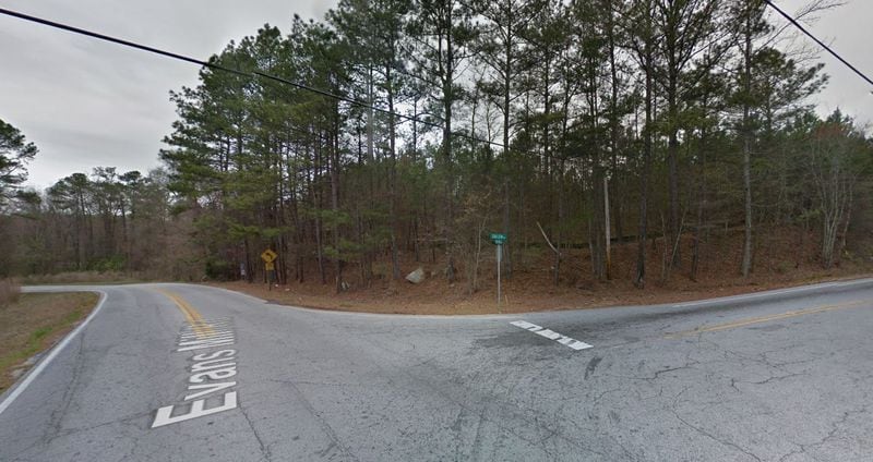 This snapshot of the intersection of Evans Mill and Salem road from 2017 shows the wooded area that would become a gas station if plans were to continue for the project.
