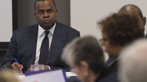 Mayor Kasim Reed signed legislation that will reduce the penalty for possessing an ounce or less of pot in the city. (DAVID BARNES / SPECIAL)