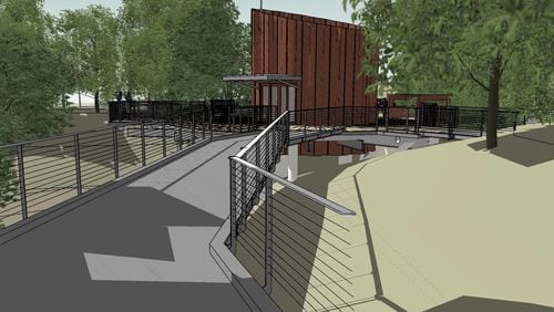 A sketch of the sensory treehouse that Gwinnett County officials will spend $4.1 million to build for people with disabilities to experience what it's like being in a canopy of trees. (Courtesy Gwinnett County)