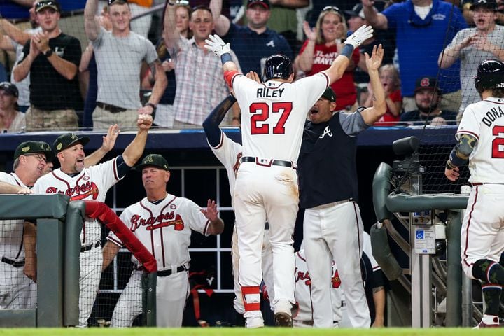 Photos: Austin Riley hits 2-run homer for Braves