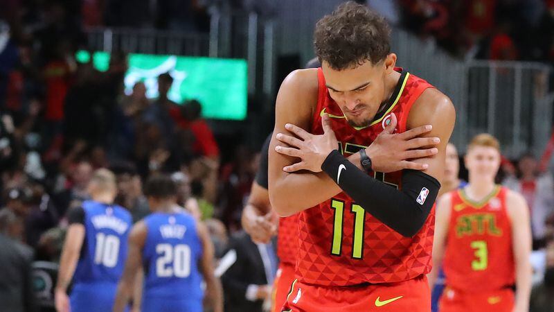 Hawks guard Trae Young is averaging 28.4 points per game.