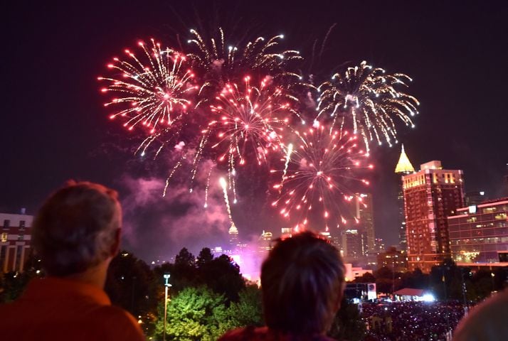 Fourth of July fireworks in Atlanta