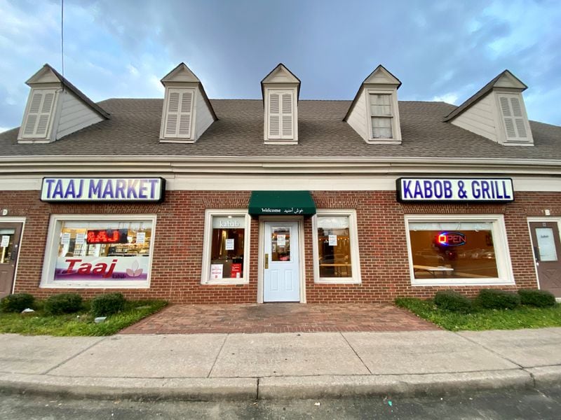The owners of Taaj Kabob & Grill in Peachtree Corners also operate a Persian corner market next door. Wendell Brock for The Atlanta Journal-Constitution