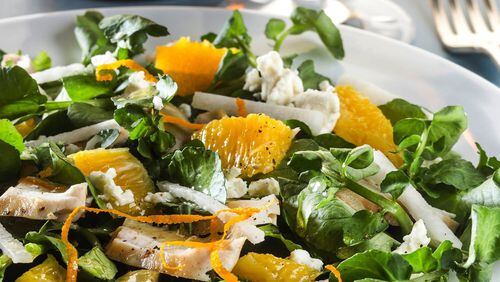 Fresh, bright whites pair perfectly with this easygoing salad. (Bill Hogan/Chicago Tribune/TNS)