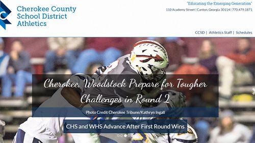 The Cherokee County Schools have a web site devoted to high school athletics.