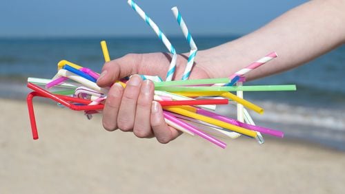 Plastic straws are one of the top 10 plastic items found in beach cleanups every year.