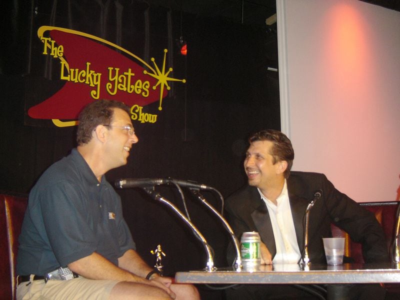 Lucky Yates hosts consumer advocate Clark Howard (left) during the Lucky Yates Talk Show back in 2007.