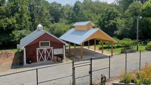 The Sugar Hill Community Garden at Gary Pirkle Park has a new garden pavilion next door to the existing barn at 6217 Suwanee Dam Road. (Courtesy City of Sugar Hill)