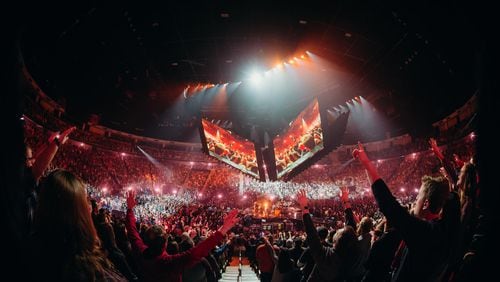 Thousands of young people attended the faith-based Passion 2018 Conferences in Atlanta and D.C. Credit: Brooke Bennett