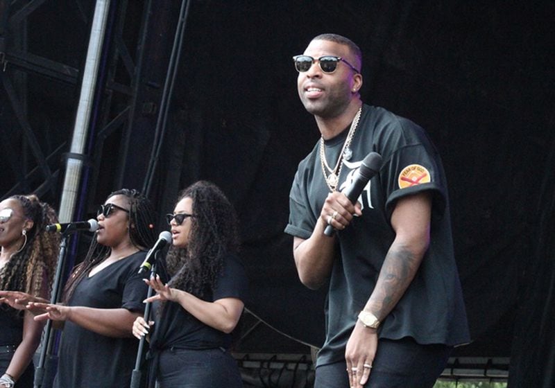 DVSN (that is, "Division" if you're saying it out loud) plays to the OMF crowd. Photo: Melissa Ruggieri/AJC