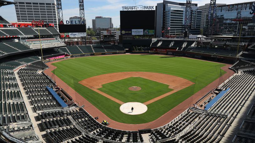 No fans attended games at Truist Park (or other MLB stadiums) during the 2020 regular season.  Curtis Compton ccompton@ajc.com