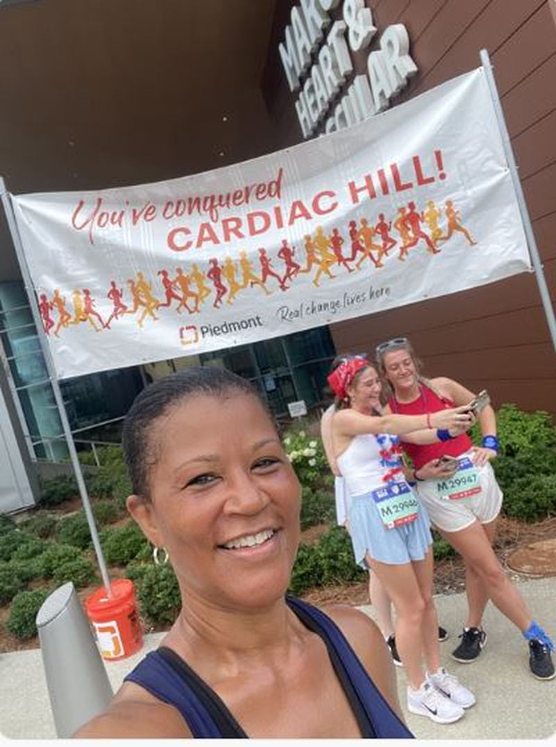 Carmen Chubb has slightly changed the way she trains for The Atlanta Journal-Constitution Peachtree Road Race because of the heat and air quality currently in metro Atlanta.