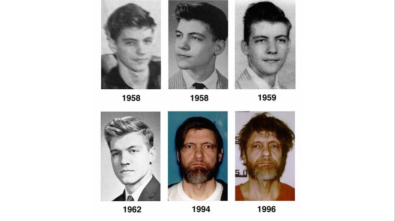 Photos show Theodore Kaczynski -- the “Unabomber” -- through the years.