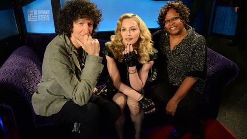 Howard Stern, Madonna and Robin Quivers. Photo: www.howardstern.com.