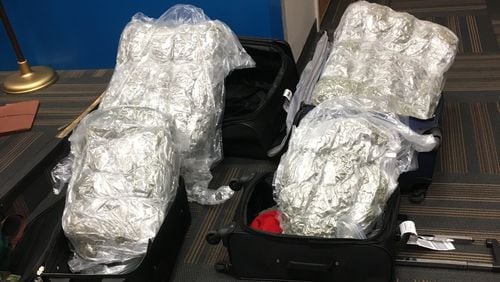 About $500,000 worth of marijuana was seized at the Atlanta airport Wednesday, the GBI said.