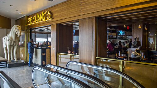 Hojeij Branded Foods' P.F. Chang's inside Terminal A at the Hartsfield Jackson Atlanta International Airport ranked number one in sales among Atlanta airport concessions in 2015, with $10.3 million in sales in the fiscal year.   JONATHAN PHILLIPS / SPECIAL