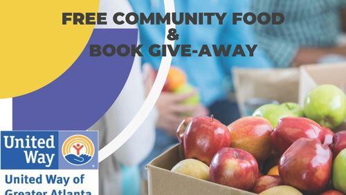 As long as supplies last, free food and books will be given from 10 a.m. to noon March 11 at Lovejoy Community Center, 11622 Hastings Bridge Road, Hampton. (Courtesy of United Way of Greater Atlanta)