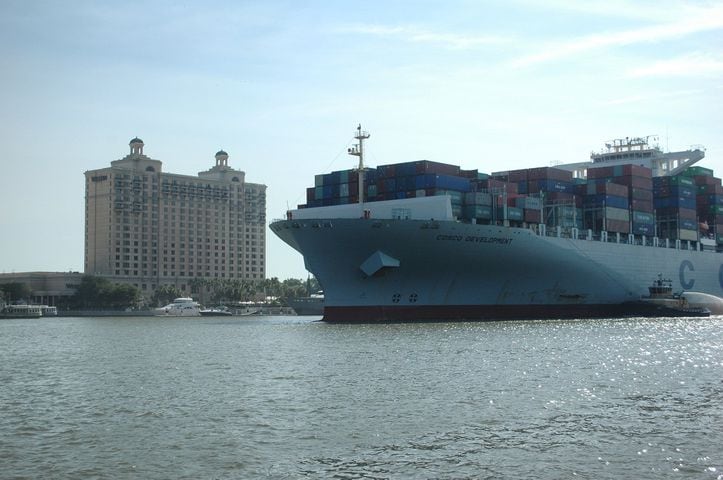 Biggest cargo ship to call on the East Coast arrives in Savannah
