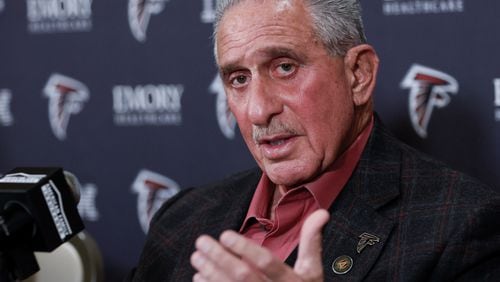 Falcons owner Arthur Blank said of the tampering investigation, "Whatever the result is, we’ll deal with it.”
