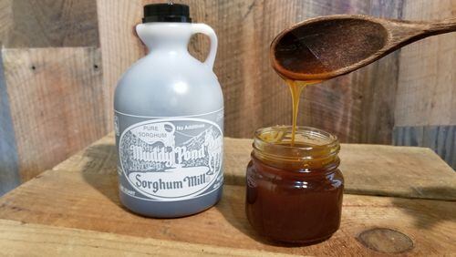 Sorghum syrup from Muddy Pond Sorghum. Courtesy of Sherry Guenther