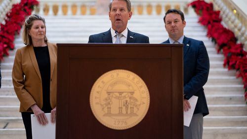 Gov. Brian Kemp will the experienced hand during the upcoming legislative session, with new leadership in charge of both of the state House and Senate. Ben Gray for The Atlanta Journal-Constitution