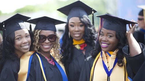 A scene from graduation at Morgan State University, which is featured in the new documentary on HBCUs, “Tell Them We Are Rising.” CONTRIBUTED