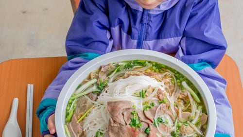 At a metro Atlanta restaurant, an 8-pound bowl of pho costs $40, but it's free if you finish it.