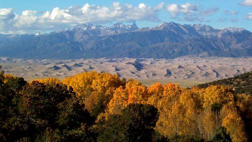 If you don’t make it to Zapata Falls, soak in this view of Great Sand Dunes National Park from the trailhead. CONTRIBUTED BY U.S. NATIONAL PARK SERVICE